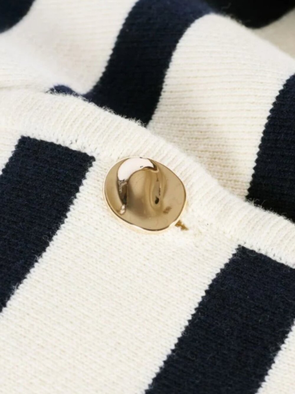 BA&SH Massimo Cardigan [Jumper] - Ecru/Navy - Picture 6 of 6